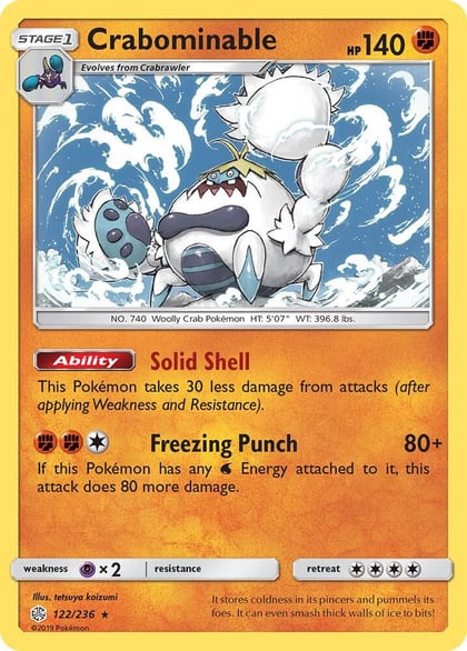 Crabominable, SM - Cosmic Eclipse 122/236