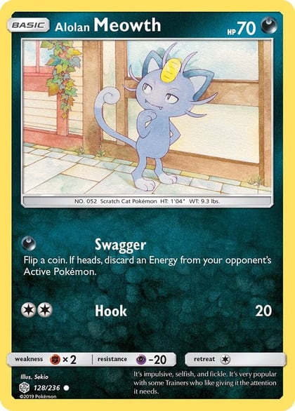 Alolan Meowth, SM - Cosmic Eclipse 128/236