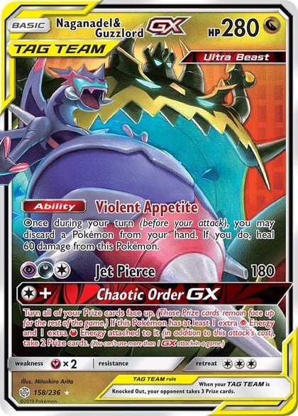 Naganadel & Guzzlord GX, SM - Cosmic Eclipse 158/236