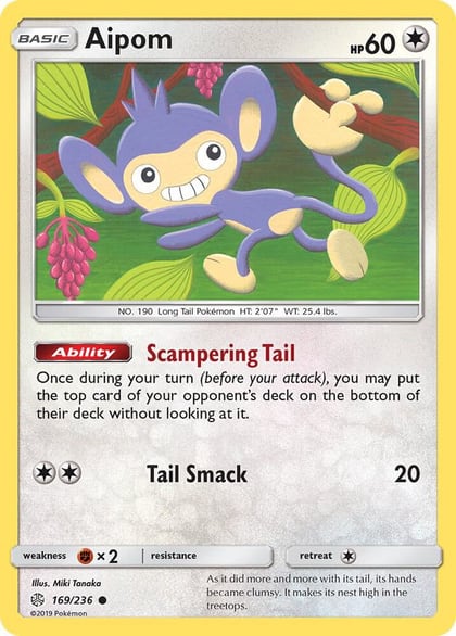 Aipom, SM - Cosmic Eclipse 169/236