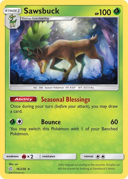 Sawsbuck, SM - Cosmic Eclipse 16/236