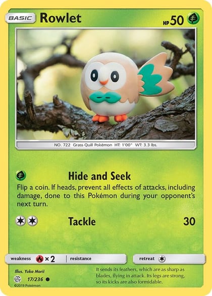 Rowlet - 17/236, SM - Cosmic Eclipse 17/236