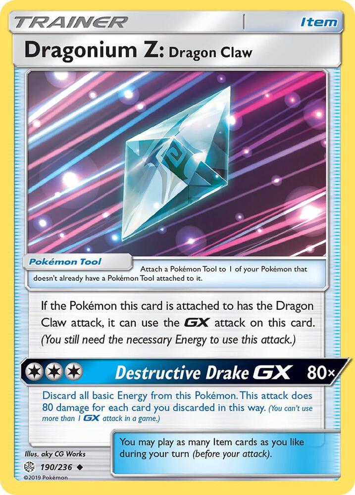 Dragonium Z: Dragon Claw, SM - Cosmic Eclipse 190/236