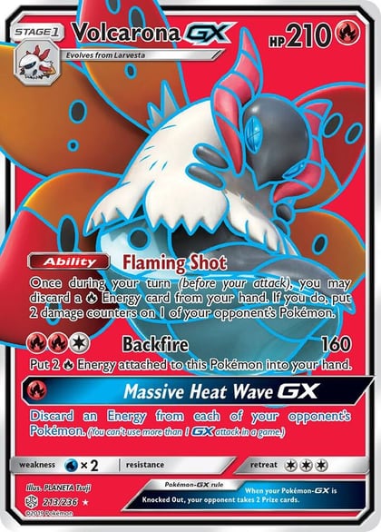 Volcarona GX (Full Art), SM - Cosmic Eclipse 213/236
