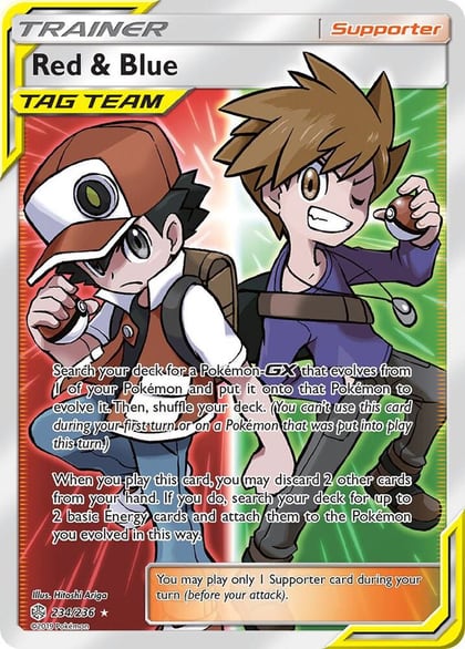 Red & Blue (Full Art), SM - Cosmic Eclipse 234/236
