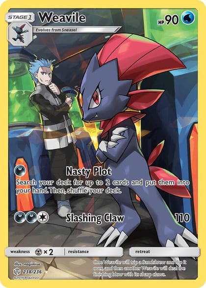 Weavile (Secret), SM - Cosmic Eclipse 238/236