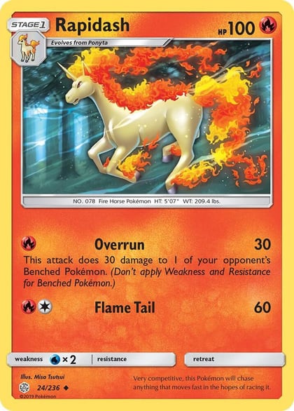 Rapidash, SM - Cosmic Eclipse 24/236