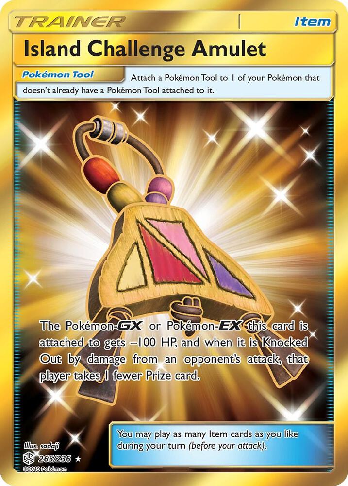 Island Challenge Amulet (Secret), SM - Cosmic Eclipse 265/236