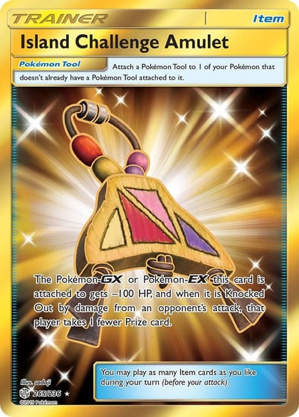 Island Challenge Amulet (Secret), SM - Cosmic Eclipse 265/236