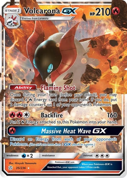 Volcarona GX, SM - Cosmic Eclipse 35/236