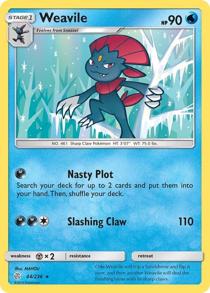 Weavile, SM - Cosmic Eclipse 44/236