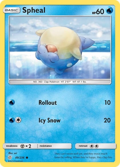 Spheal - 49/236, SM - Cosmic Eclipse 49/236