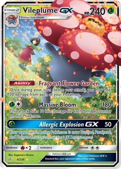 Vileplume GX, SM - Cosmic Eclipse 4/236