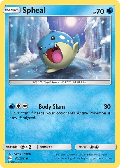 Spheal - 50/236, SM - Cosmic Eclipse 50/236