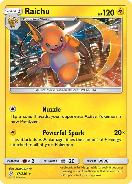 Raichu, SM - Cosmic Eclipse 67/236