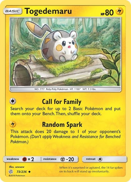 Togedemaru - 73/236, SM - Cosmic Eclipse 73/236