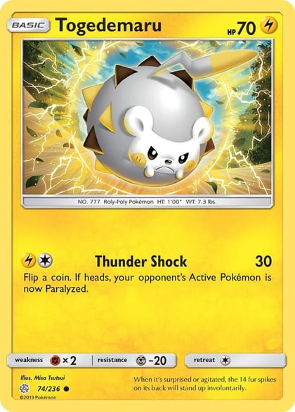 Togedemaru - 74/236, SM - Cosmic Eclipse 74/236