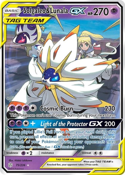 Solgaleo & Lunala GX, SM - Cosmic Eclipse 75/236