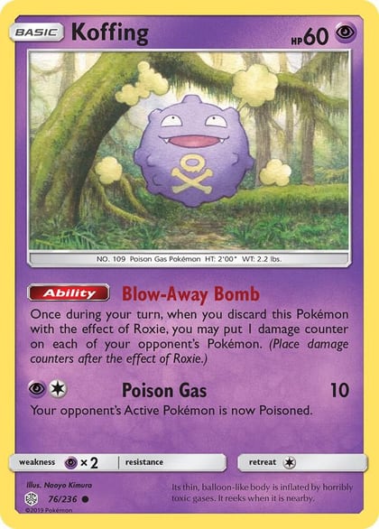 Koffing, SM - Cosmic Eclipse 76/236