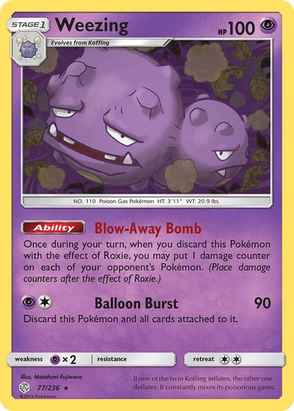 Weezing, SM - Cosmic Eclipse 77/236