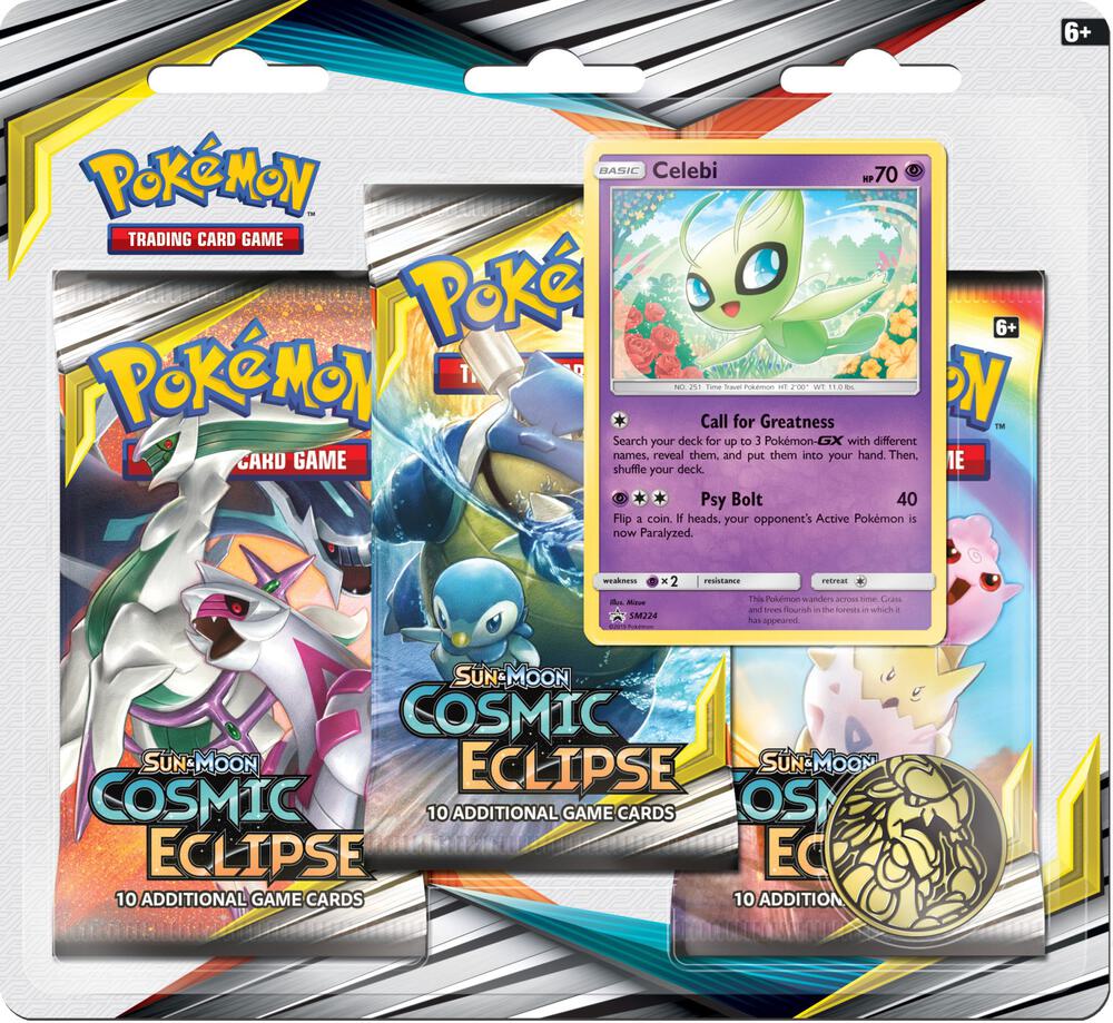 Cosmic Eclipse 3 Pack Blister [Celebi], SM - Cosmic Eclipse P199767