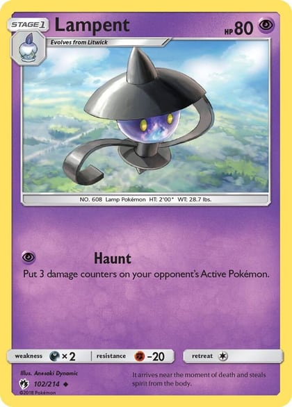 Lampent, SM - Lost Thunder 102/214