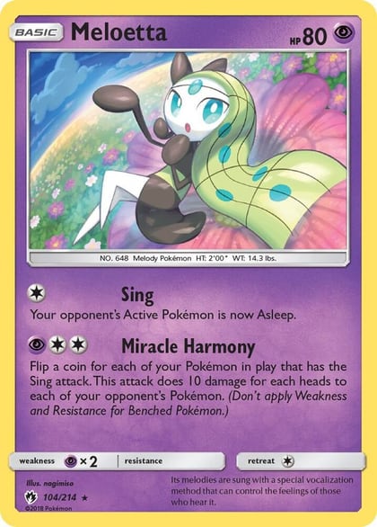 Meloetta, SM - Lost Thunder 104/214