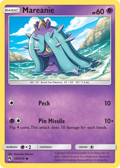 Mareanie (105), SM - Lost Thunder 105/214