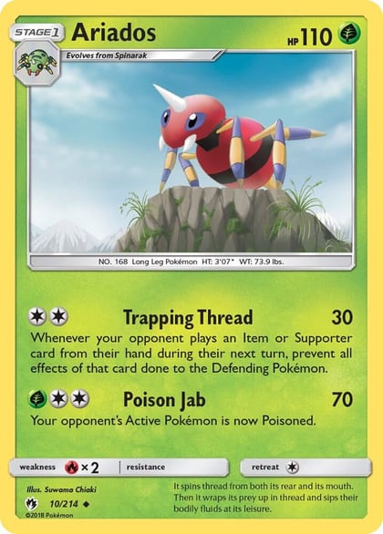 Ariados, SM - Lost Thunder 10/214