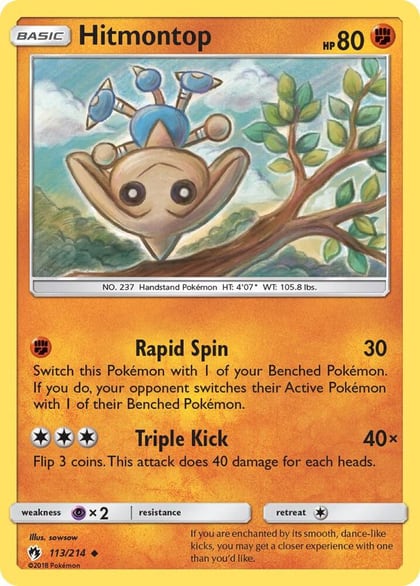 Hitmontop, SM - Lost Thunder 113/214