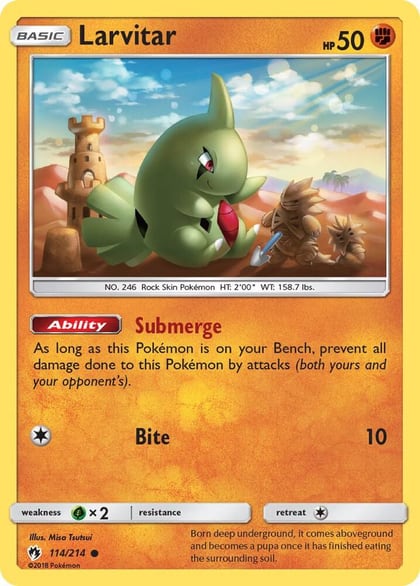 Larvitar (114), SM - Lost Thunder 114/214