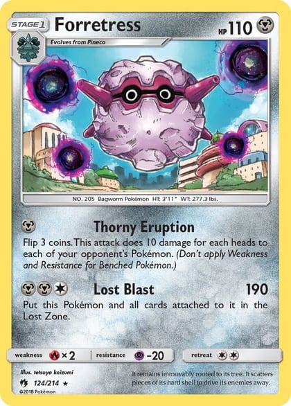 Forretress, SM - Lost Thunder 124/214