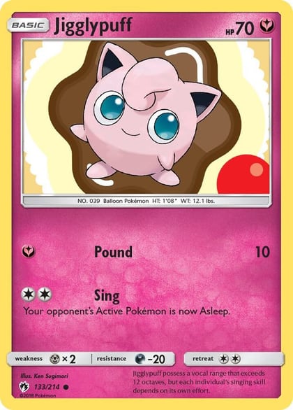 Jigglypuff, SM - Lost Thunder 133/214