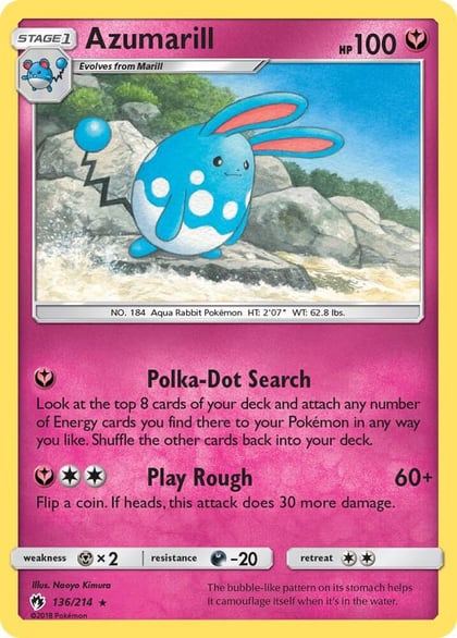 Azumarill, SM - Lost Thunder 136/214