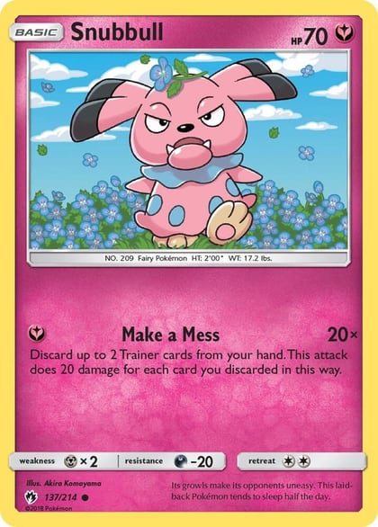Snubbull, SM - Lost Thunder 137/214