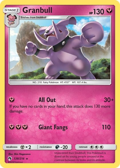 Granbull, SM - Lost Thunder 138/214