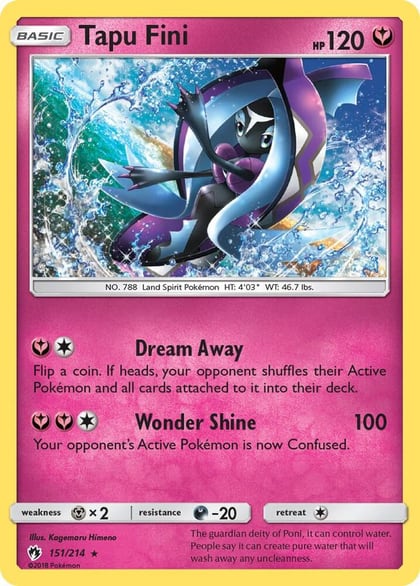 Tapu Fini, SM - Lost Thunder 151/214