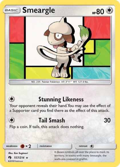 Smeargle, SM - Lost Thunder 157/214