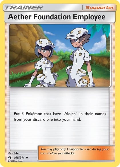 Aether Foundation Employee, SM - Lost Thunder 168/214