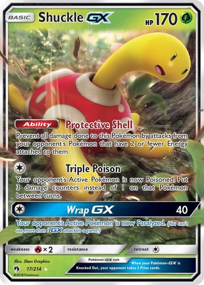 Shuckle GX, SM - Lost Thunder 17/214