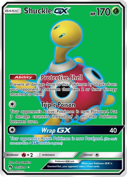 Shuckle GX (Full Art), SM - Lost Thunder 195/214