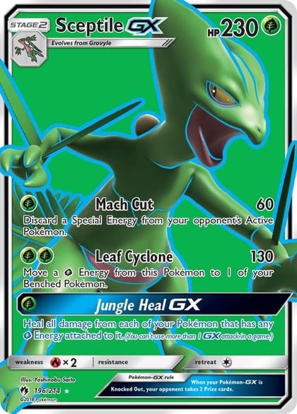 Sceptile GX (Full Art), SM - Lost Thunder 196/214