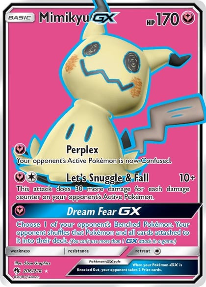 Mimikyu GX (Full Art), SM - Lost Thunder 206/214