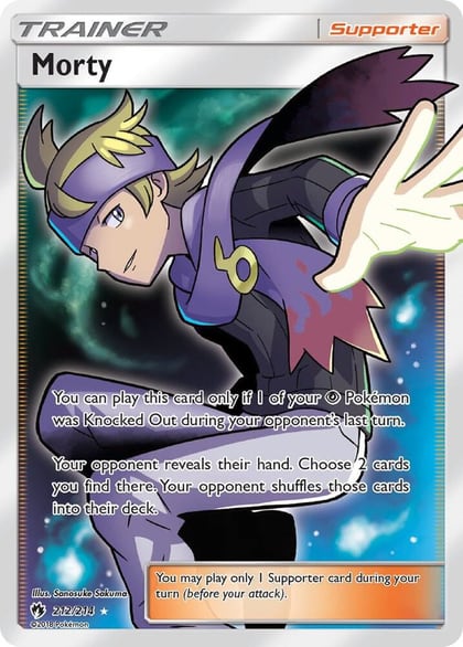 Morty (Full Art), SM - Lost Thunder 212/214