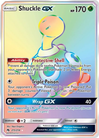 Shuckle GX (Secret), SM - Lost Thunder 215/214