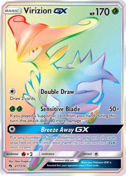 Virizion GX (Secret), SM - Lost Thunder 217/214