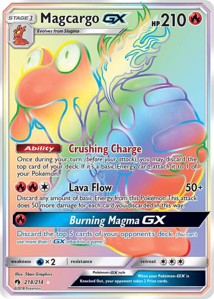 Magcargo GX (Secret), SM - Lost Thunder 218/214