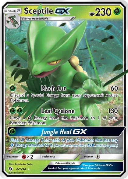 Sceptile GX, SM - Lost Thunder 22/214