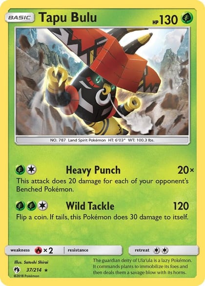 Tapu Bulu, SM - Lost Thunder 37/214