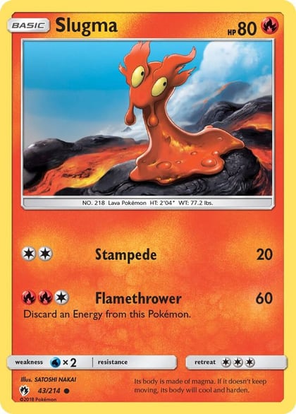 Slugma, SM - Lost Thunder 43/214